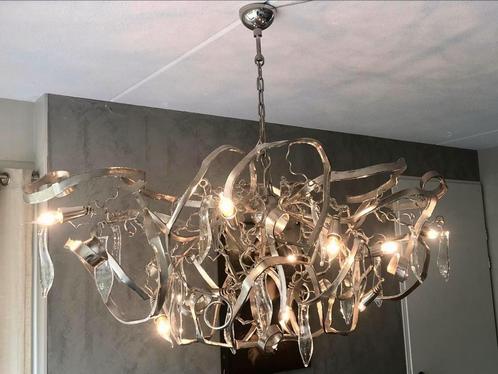 Dutch designer hanglamp kroonluchter 140 cm x 70 cm, Huis en Inrichting, Lampen | Hanglampen, Zo goed als nieuw, 50 tot 75 cm
