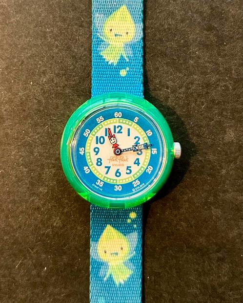 Flik Flak horloge groen elfje, Handtassen en Accessoires, Horloges | Kinderen, Zo goed als nieuw, Groen, Ophalen of Verzenden