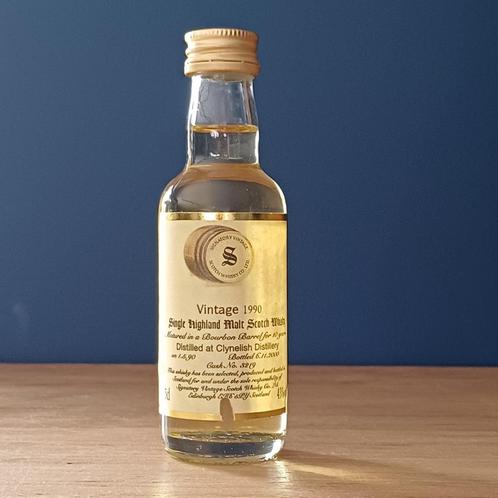 Clynelish 1990 whisky miniature, Verzamelen, Wijnen, Zo goed als nieuw, Overige typen, Vol, Ophalen of Verzenden