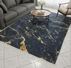 Tapis Marbre XL 180280 - Bleu Nuit & Or - Neuf, Huis en Inrichting, Stoffering | Tapijten en Vloerkleden, Verzenden, Zo goed als nieuw