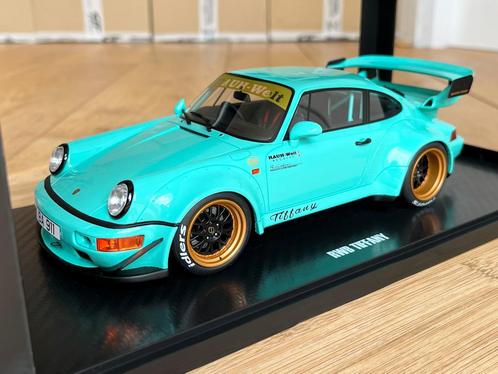 SUPERDEAL Porsche 911 964 RWB Tiffany GT Spirit 1:18 nieuw, Hobby en Vrije tijd, Modelauto's | 1:18, Nieuw, Auto, Overige merken