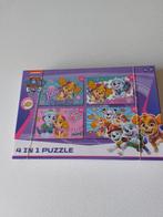 Paw Patrol 4 in 1 Nicklelodon puzzel 2.50€, Ophalen of Verzenden, Zo goed als nieuw