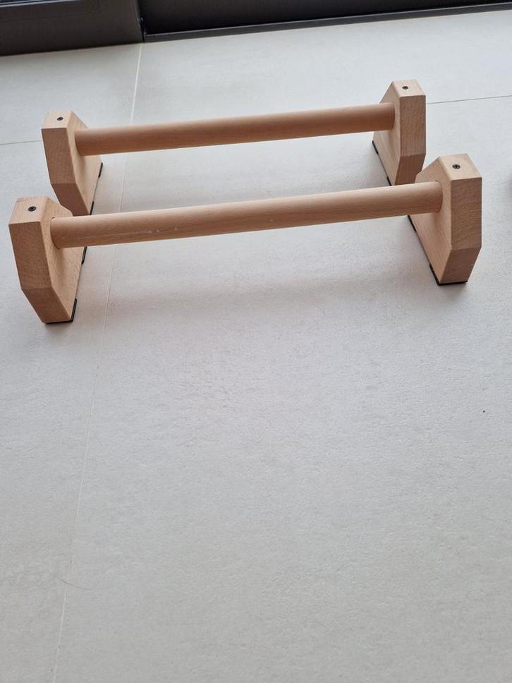 Handstandsteuntjes / push-up steuntjes, Sport en Fitness, Turnen, Zo goed als nieuw, Materiaal, Ophalen