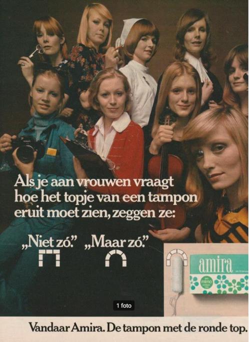 Doosje Amira tampons jaren '70, Verzamelen, Retro, Overige typen, Ophalen of Verzenden