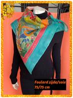 Handbeschilderde foulard zijde, Kleding | Dames, Ophalen of Verzenden, Nieuw, Sjaal