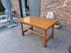 Uitschuifbare eiken eettafel, Huis en Inrichting, Ophalen, Gebruikt