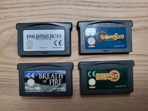 Jeux GBA. Breath of Fire, Golden Sun x2, Final Fantasy, Consoles de jeu & Jeux vidéo, Jeux | Nintendo Game Boy, Utilisé, Enlèvement ou Envoi
