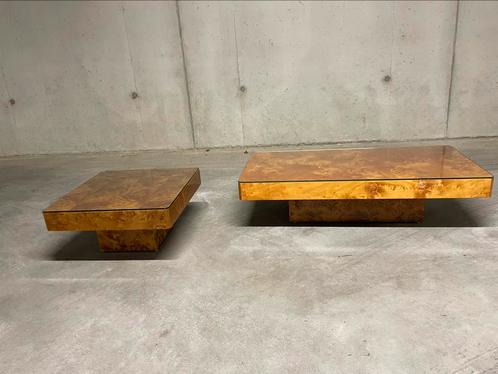 Salon met bijzet tafel Willy Rizzo/Roche Bobois…, Huis en Inrichting, Tafels | Salontafels, Zo goed als nieuw, Ophalen of Verzenden
