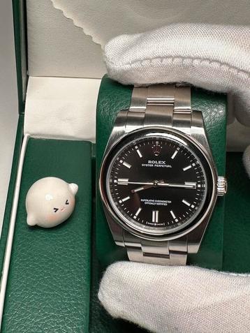 Rolex Oyster Perpetual zwarte wijzerplaat beschikbaar voor biedingen