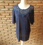 (48) - blouse femme t.44 bleu, Ophalen of Verzenden, Zo goed als nieuw, Maat 42/44 (L), Blauw