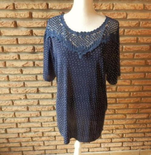 (48) - blouse femme t.44 bleu, Kleding | Dames, Blouses en Tunieken, Zo goed als nieuw, Maat 42/44 (L), Blauw, Ophalen of Verzenden