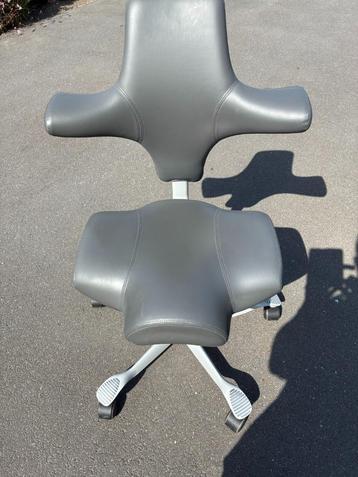 HAG BUREELZADELSTOEL, Gris, Enlèvement, Utilisé, Chaise de bureau