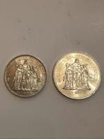 50 frank en 10 Hercules-frank in zilver, Zilver