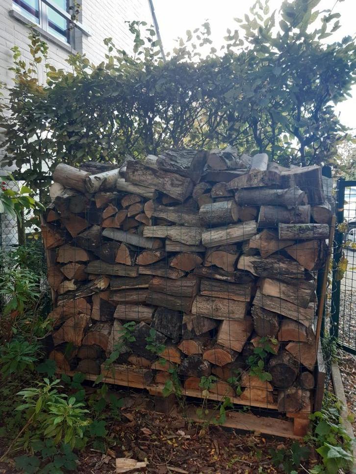 2 kuub mix brandhout!, Jardin & Terrasse, Bois de chauffage, Bûches, Autres essences de bois, Moins de 3 m³, Enlèvement