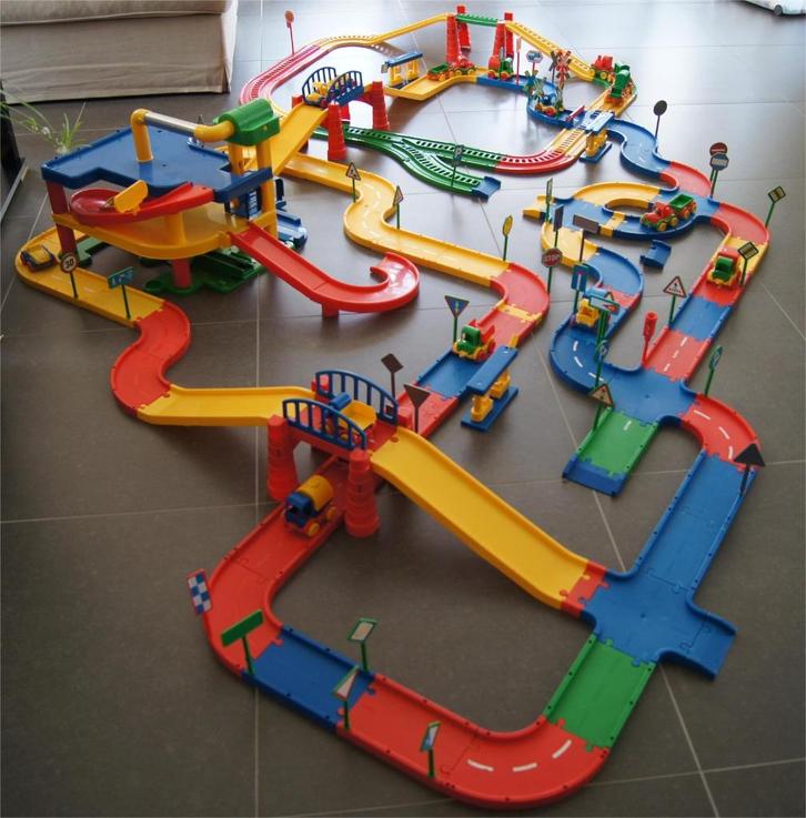 Groot lot Wader Toys auto-, trein- en waterbanen, Kinderen en Baby's, Speelgoed |Speelgoedvoertuigen, Gebruikt, Ophalen of Verzenden