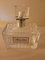 bouteille de parfum vide miss dior 100 ml, Collections, Bouteille de parfum, Utilisé, Enlèvement ou Envoi