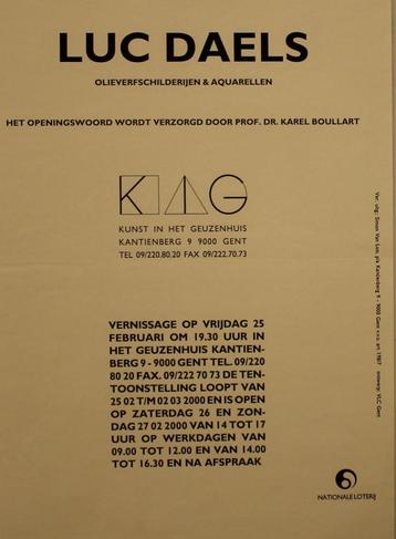 LUC DAELS AFFICHE K I A G  beschikbaar voor biedingen