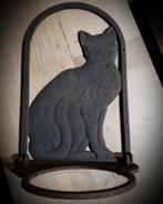 bloempot plantenhanger kat poes gietijzer, Tuin en Terras, Ophalen of Verzenden, Rechthoekig, Metaal