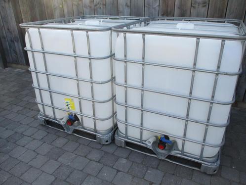 ibc containers 1000L op stevig pall v/n voeding 100% zuiver, Tuin en Terras, Regentonnen, Zo goed als nieuw, Metaal, 150 liter of meer