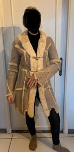 Lange jas uit echt leer/schapenvacht maat L, Kleding | Dames, Ophalen of Verzenden, Zo goed als nieuw, Maat 42/44 (L)