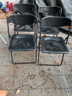 4 klapstoelen, Tuin en Terras, Ophalen, Gebruikt, Plastic, Inklapbaar