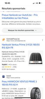 4 Hankook 185/55/R15/82H banden (nieuw), Ophalen, Band(en)