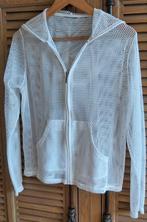 Netstof hoodie large., Kleding | Dames, Maat 42/44 (L), Ophalen of Verzenden, Fitness of Aerobics, Wit