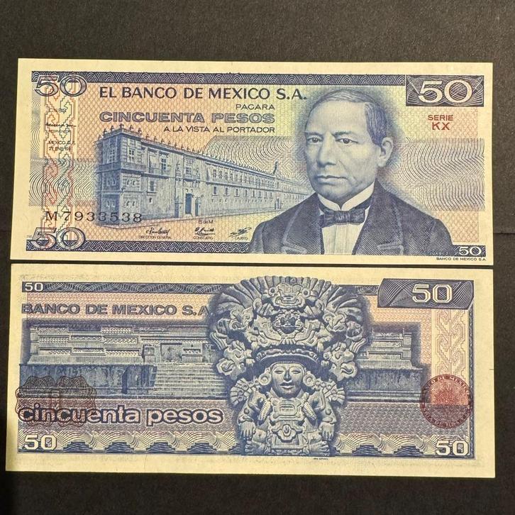 Mexique - 50 pesos 1981 - P 73 - UNC - 1056 (7), Timbres & Monnaies, Billets de banque | Amérique, Billets en vrac, Amérique du Sud