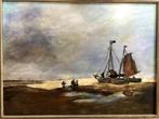 Schilderij gestrandde boot - DET Van Houten, Ophalen of Verzenden