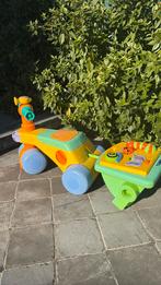 Loopfiets tomy met aanhangwagen, Kinderen en Baby's, Speelgoed | Buiten | Voertuigen en Loopfietsen, Ophalen, Loopfiets