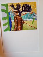 Ontmoeting met de vrouw en het blauw, Antiek en Kunst, Kunst | Schilderijen | Modern, Ophalen of Verzenden