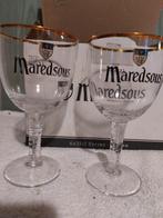 10 oude kristallen glazen MAREDSOUS, Ophalen of Verzenden, Nieuw, Bierglas