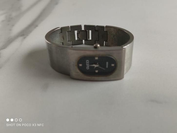 Gucci Dameshorloge, Handtassen en Accessoires, Horloges | Dames, Gebruikt, Polshorloge, Overige merken, Staal, Staal, Ophalen of Verzenden