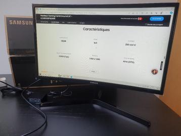 Ecran Samsung Gaming Curve 24", Informatique & Logiciels, Moniteurs, Gaming, Comme neuf, Enlèvement, Incurvé