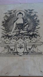 IMAGE DE BOUDDHA SUR PAPIER PARCHEMIN, Enlèvement