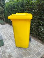 Gele afvalcontainer Engels 240 liter, Ophalen, Zo goed als nieuw