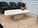 Travertin tafeltje, Tuin en Terras, Tuintafels, Ophalen, Gebruikt, Rechthoekig, Overige materialen