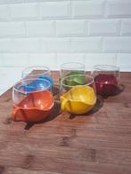 Vintage jaren 70 theeglazen, Huis en Inrichting, Keuken | Servies, Ophalen of Verzenden, Zo goed als nieuw, Glas