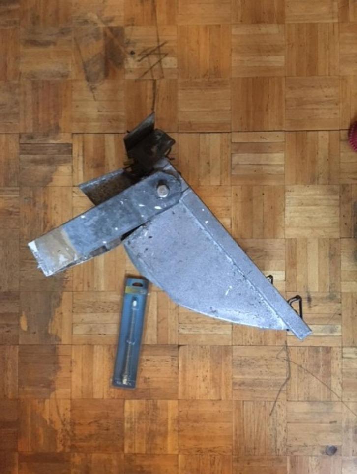 industriële lamp, Huis en Inrichting, Lampen | Wandlampen, Gebruikt, Metaal, Ophalen