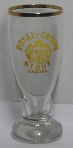 Caulier bierglas  royal crown, Verzamelen, Ophalen of Verzenden