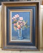 O/b, bloemen, gesign. Lietaert M, Ophalen of Verzenden