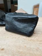 Pochette/toiletzakje leder Let&Her, Ophalen of Verzenden, Zo goed als nieuw, Zwart