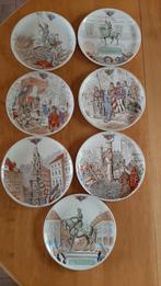 Série de 7 assiettes illustrées de Jeanne D'Arc, Antiek en Kunst, Ophalen of Verzenden