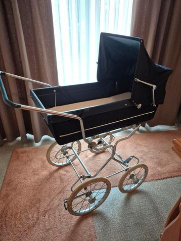 Retro kinderwagen jaren 70 met charette, Enlèvement, Utilisé, Poussette