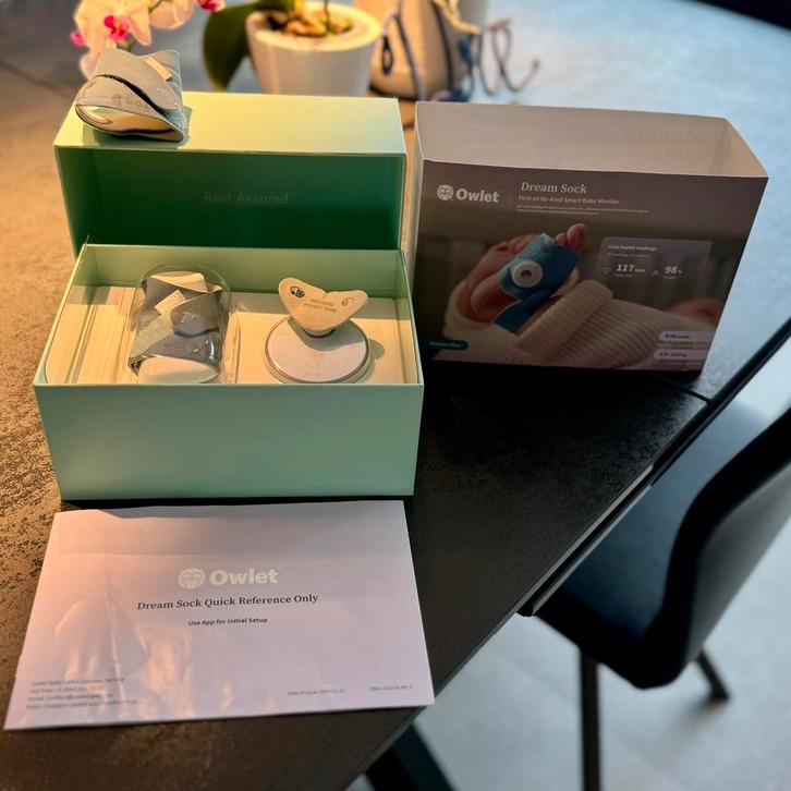 Owlet Dream Sock Bedtime Blue, Kinderen en Baby's, Babyfoons, Zo goed als nieuw, Ophalen