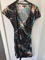 KING LOUIE Zwart kleedje met bloemenprint Maat: S Prijs: € 3, Kleding | Dames, Jurken, Zwart, Ophalen of Verzenden, Knielengte