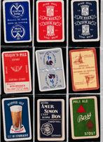 9 CARTES À JOUER avec Publicité  BIERES Brasseries BELGIQUE, Envoi, Comme neuf, Carte(s) à jouer