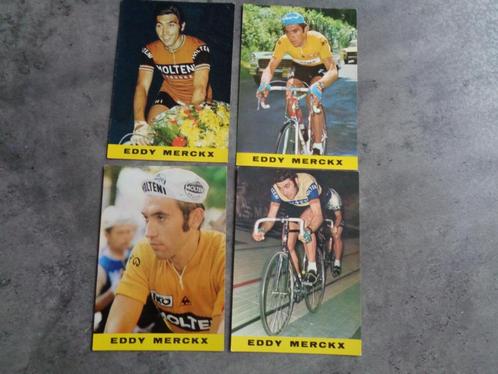 WIELRENNEN MERCKX EDDY 4X POSTKAARTEN JAREN 60 EDITIE  POK , Hobby en Vrije tijd, Stickers en Plaatjes, Zo goed als nieuw, Ophalen of Verzenden