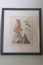 Litho de Dali (1904-1989) =  La flatterie (Divine comédie), Enlèvement ou Envoi