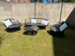 Loungeset tuin, Tuin en Terras, Ophalen, 5 zitplaatsen, Textileen, Zo goed als nieuw